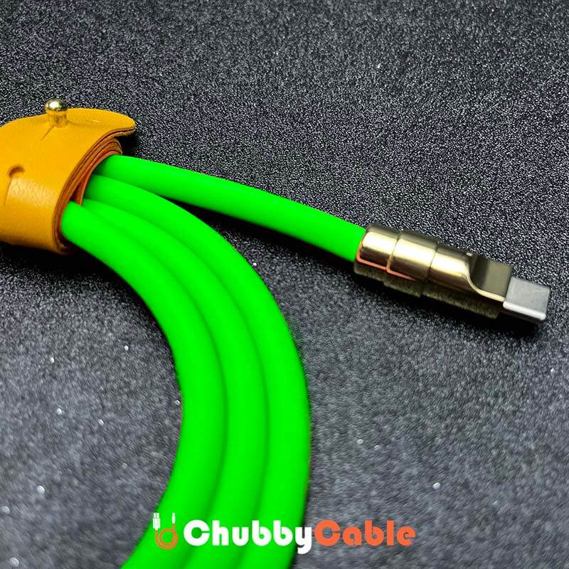 "Golden Chubby" Custom Gilded Fast Charge Cable