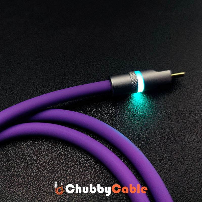 "Neon Chubby" Fast Charge Cable With Smart Light