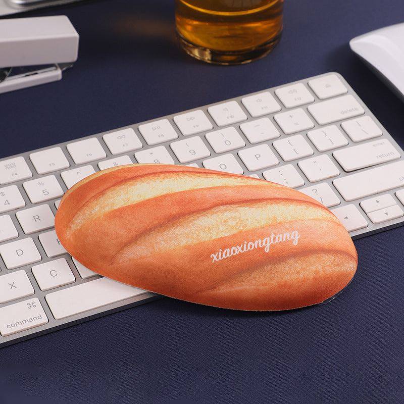 "Chubby Comfort" Silicone Keyboard Wrist Rest & Mouse Pad Set - Bread Theme