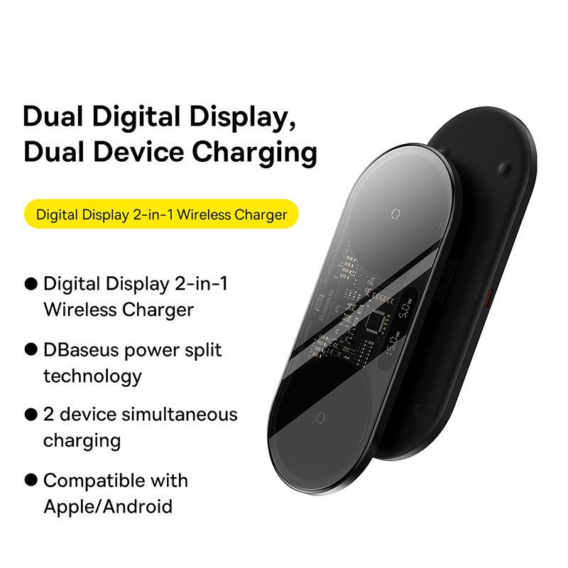 "See Through Me" 2 in 1 Wireless Charging Pad