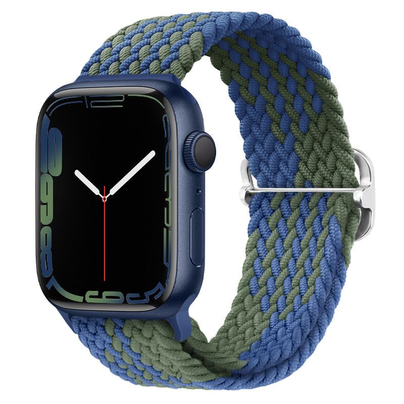 "Stripe iWatch Strap" Nylon Braided Loop For Apple Watch