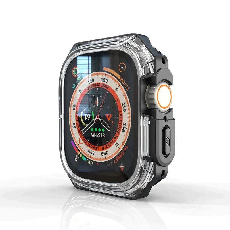 iWatch Ultra Soft TPU Border Protective Case With Carbon Fiber Texture